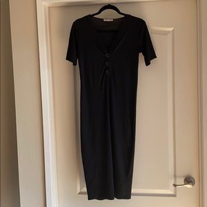 Black Zara Midi Dress